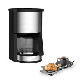 KRUPS Cafetière filtre, Verseuse verre, 10/15 tasses, Arrêt automatique KM321010