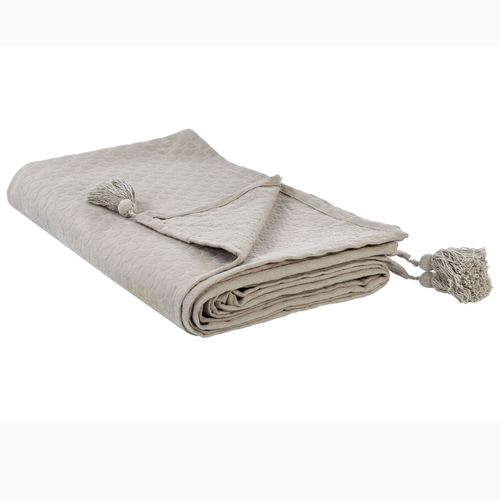 Couvre-Lits Lindula Coton 150 X 200 Cm Taupe