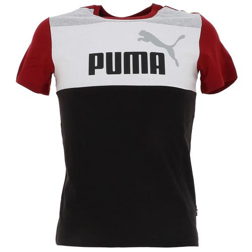 Tee Shirt Manches Courtes Puma B Ess Block Tee Bordeaux