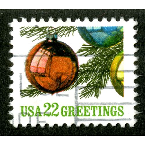Timbre Oblitéré Usa 22 Greetings