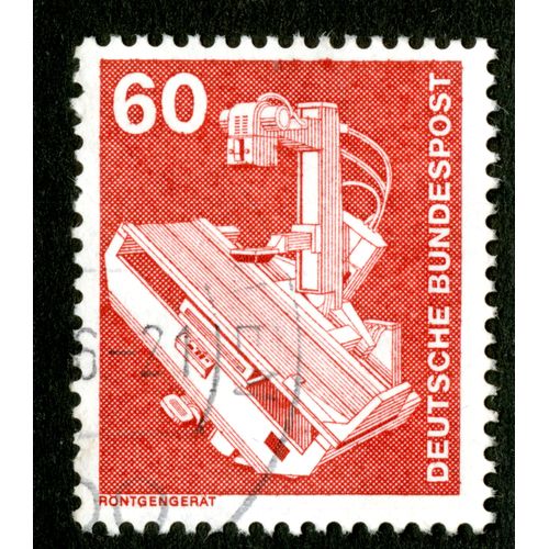 Timbre Oblitéré Deutsche Bundespost, 60, Rontgengerat
