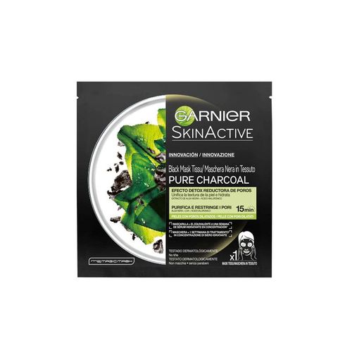 Garnier Skinactive Black Mask Tissu Pure Charcoal 1 Unit 