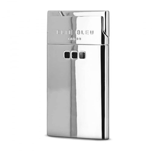 Briquet Cigare Finition Miroir Delgado Jet Flame Elie Bleu