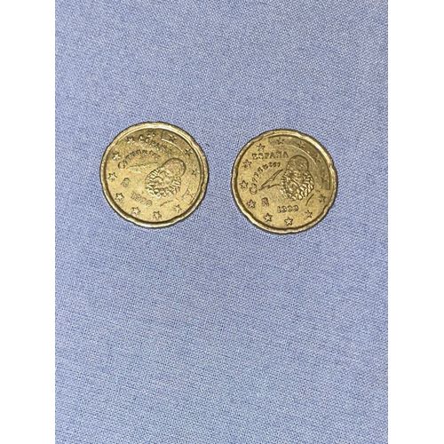 Je Vends Deux Pièces De 20centimes D’Euro España Cervantes De 1999