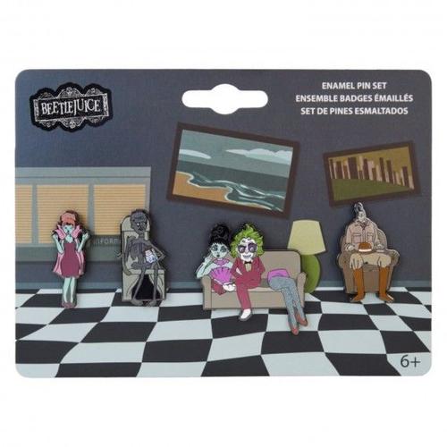 Pins Beetlejuice - Set 4pcs Waiting Room