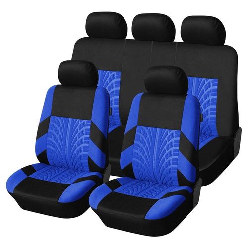 Ensemble De Housses De Siège De Voiture Brodées De Marque,Accessoire Universel Pour Golf 4,Cristaux En C4,Izh 2126,Hyundai Ai 20,Honda - Type Blue Full Set