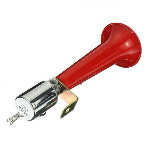 Haut-Parleur De Klaxon D'air De Voiture,Tube Unique Super Fort,Sifflet De Tourbillon D'oiseau Extrêmement Puissant,Accessoire De Camion Et De Véhicule,12v,24v,180db - Type Rouge