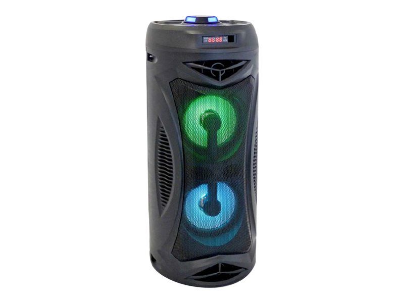 Inovalley Enceinte lumineuse Radio FM Bluetooth 5.0 KARAOKE 40W