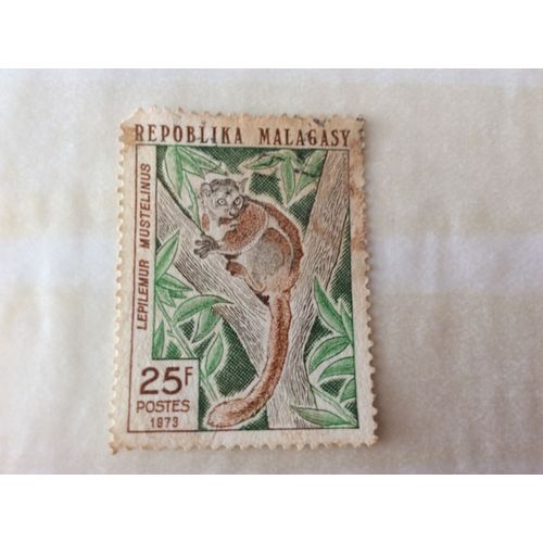 1 Timbre Oblitéré De Madagascar, 1973.