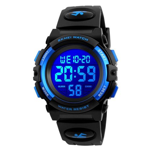 Skmei-Montre Numérique Électronique Led Pour Enfants,Horloge Chronographe,Montres De Sport Étanches,Montres-Bracelets Pour Enfants,Garçons,Filles,5 Bars - Type Blue #A