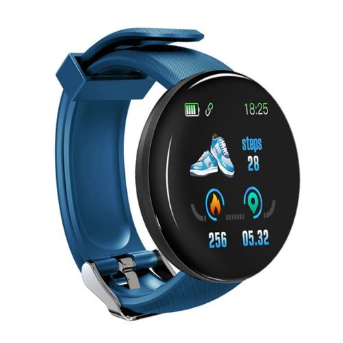 Montre Connectée Pour Enfants,Hommes,Femmes,Led,Écran Tactile,Étanche,D18 - Type Bleu