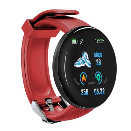 Montre Connectée Pour Enfants,Hommes,Femmes,Led,Écran Tactile,Étanche,D18 - Type Rouge