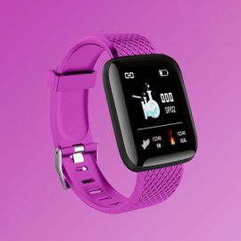 Montre Connectée Pour Enfants,Moniteur D'activité Physique,De Fréquence Cardiaque Et De Sang,Pour Garçons Et Filles,Y68 - Type Violet