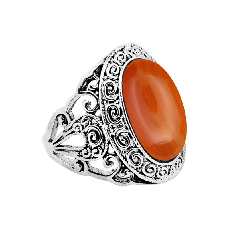 Bague Vintage En Quartz Rose Pour Femmes. Anneau En Améthyste. Plaqué Argent. Plante D&#39 -Natural Agate-9