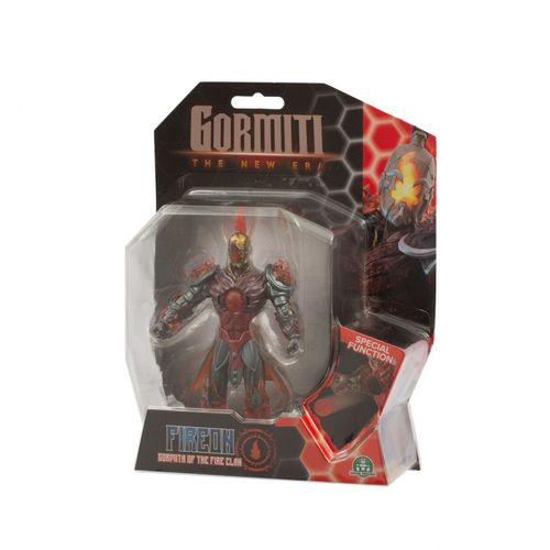 Live Action Gormiti - Figurine Articulée De 15 Cm Gormiti Avec Fonction D'attaque - Feu