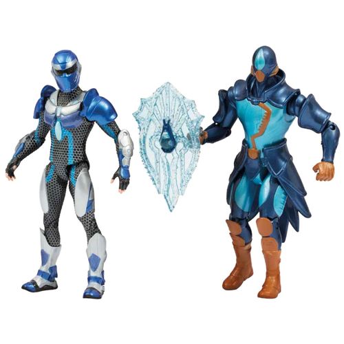 Live Action Gormiti - Pack 2 Figurines Articulées De 15 Cm (Sion + Gormiti) - Eau