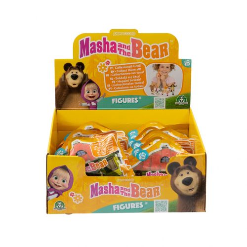 Masha & The Bear Masha Et Michka - Sachet 1 Figurine 5 Ou 7 Cm - Asst 2 - En Présentoir