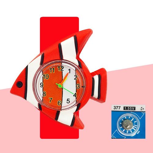 Montre Électronique Numérique De Dessin Pour Enfants,Montres Pour Enfants,Temps D'apprentissage Pour Bébé,Puzzle,Bracelet Jouet,Dauphins,Requins,Crocodile,Crabe,3d - Type Red #B