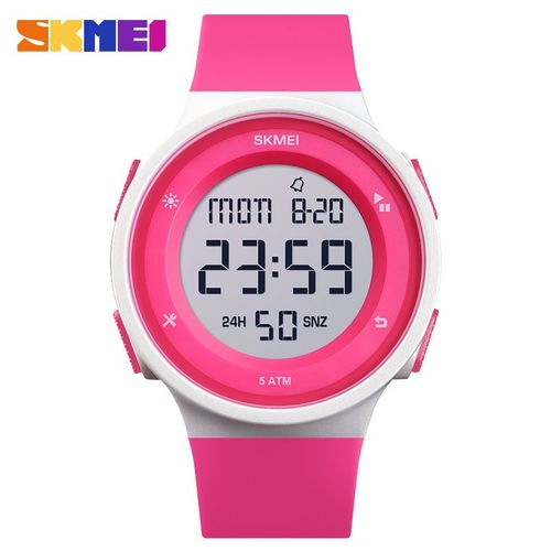 Skmei-Montre-Bracelet Numérique Étanche Pour Enfants,Montre De Sport Chronographe Simple,Montres Électroniques,Cadeau Pour Enfants,Marque,1445 - Type Pink