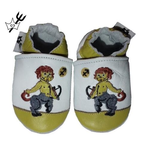 Chausson Bebe Cuir Sagitaire Astro - 6 Mois