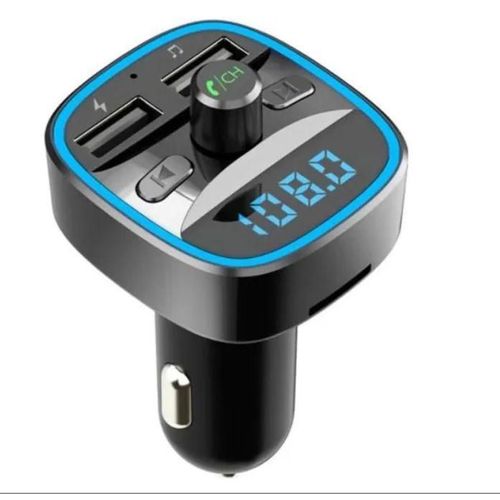 T25 Transmetteur Sans Fil Bluetooth 5.0 Fm Double Chargeur De Voiture Usb Mains Libres Lecteur Mp3 Carte Tf