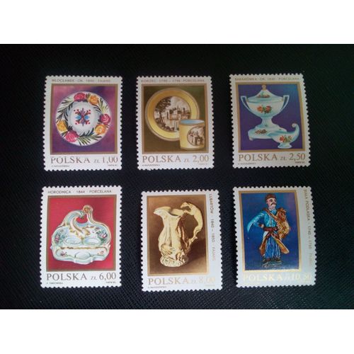 Timbre Pologne Yt 2608 A 2613 Séries: Céramique Polonaise 1982 ( 100805 )