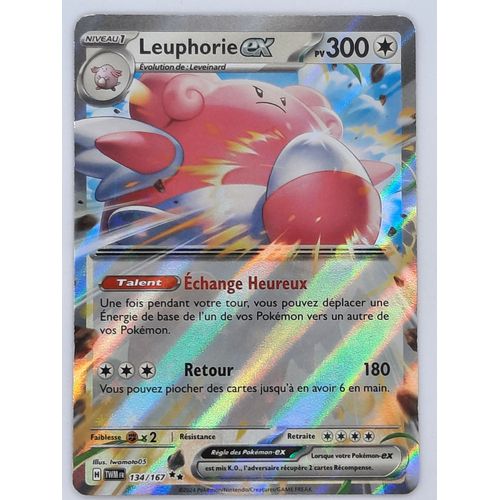 Leuphorie Ex - Pokémon - Set Mascarade Crépusculaire - 134/167 - Ev6 - Française - Très Bon État