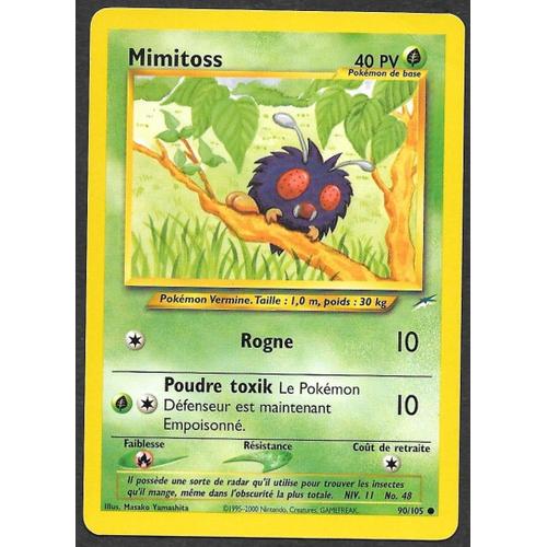 Carte Pokémon Mimitoss 90/105 - Néo Destiny Wizard (Fr)