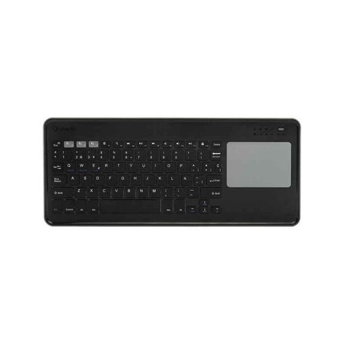 SilverHT - Clavier - avec pavé tactile - sans fil - Bluetooth 3.0 - Espagnol - noir