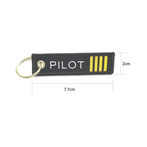 mini pilot -Porte clés brodé pour équipage de vol, 1 pièce