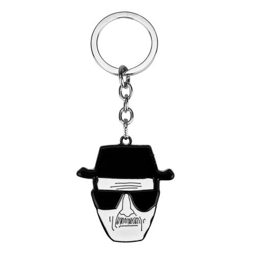 004 -Porte clés pendentif en métal pour hommes et femmes, bibelots de film Breaking Bad BA BR Heisenberg
