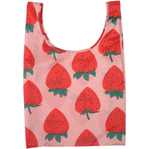 Fraise Sac De Courses étanche Cabas En Nylon Avec Poignées Sacs à Provisions En Nylon Cabas En Nylon à Motif Sac à Main En Nylon Sac De Courses étoile Même Style Sac De Rangement