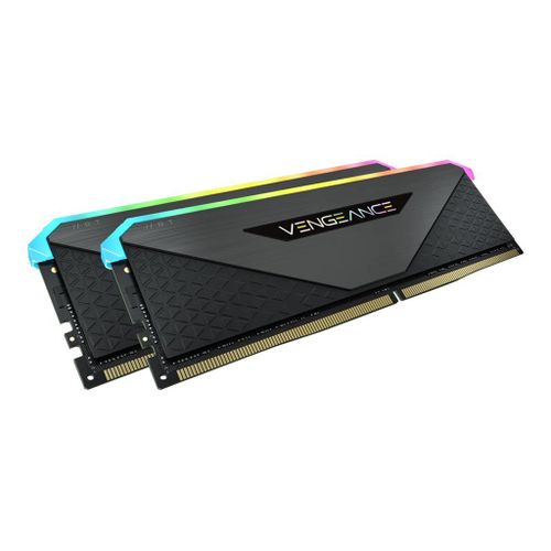 CORSAIR Vengeance RGB RT - DDR4 - kit - 16 Go: 2 x 8 Go - DIMM 288 broches - 4000 MHz / PC4-32000 - CL18 - 1.35 V - mémoire sans tampon - non ECC - noir