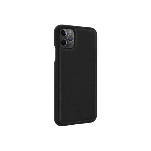 Akashi - Coque De Protection Pour Téléphone Portable - Cuir Italien Authentique - Noir - Pour Apple Iphone 11 Pro Max