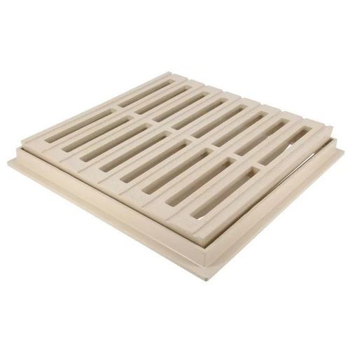 Grille de sol Nicoll GRC30S avec cadre 30x30cm sable