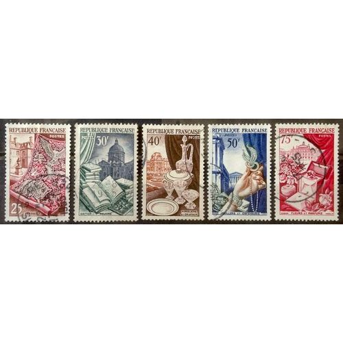 Série Productions De Luxe - Métiers D'art 1954 - Jolis N° 970 971 972 973 974 Obl - France Année 1954 - Brn83 - N33145