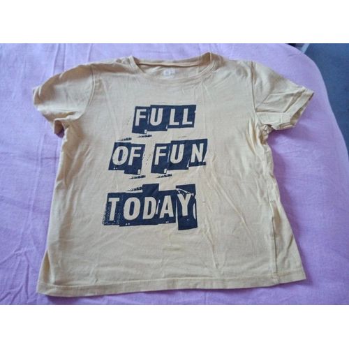 T Shirt Mc Jaune Garçon 10 Ans Lh Full Très Bon État