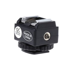 Kit de convertisseur de chaussures,adaptateur,Port de synchronisation,pour appareils photo Nikon Flash à Canon,tendance C-N2