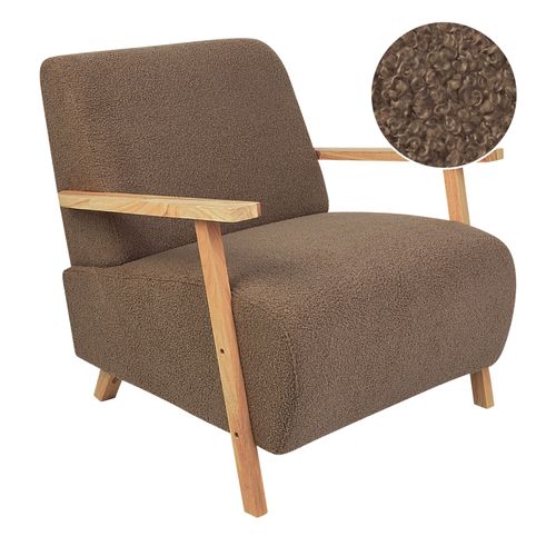 Fauteuil Lesja Bouclé Marron