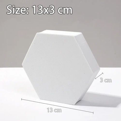 Ornements de fond de prise de vue de cube 3D blanc,accessoires de photographie de studio photo,accessoires de pose de bijoux cosmétiques - Type 13 x 3 cm