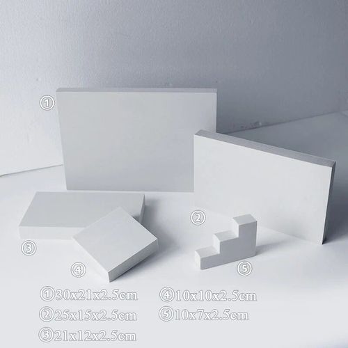 Ornements de fond de prise de vue de cube 3D blanc,accessoires de photographie de studio photo,accessoires de pose de bijoux cosmétiques - Type 5 pieces-lot