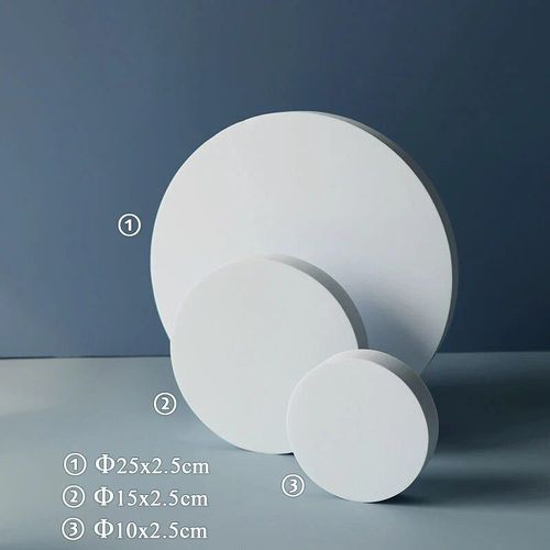Ornements de fond de prise de vue de cube 3D blanc,accessoires de photographie de studio photo,accessoires de pose de bijoux cosmétiques - Type 3 pieces-lot