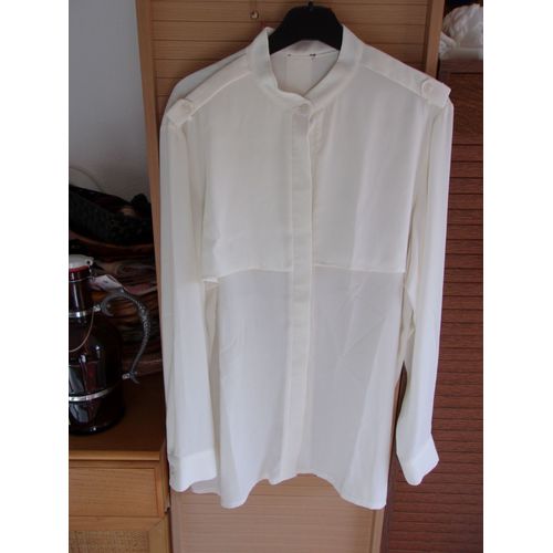 Chemisier Crème, Taille : S.