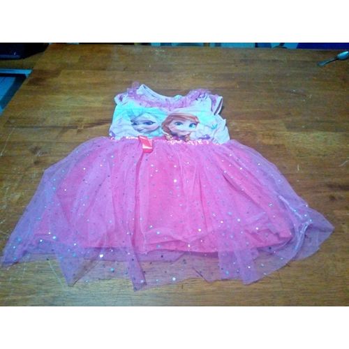 Robe Tulle Reine Des Neiges Disney Taille 5 Ans ..