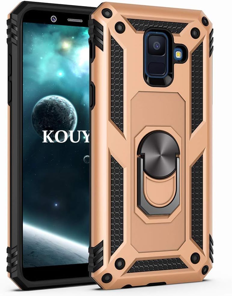 Coque Samsung Galaxy A6 Plus 2018,Double Couche Renforcee De...
