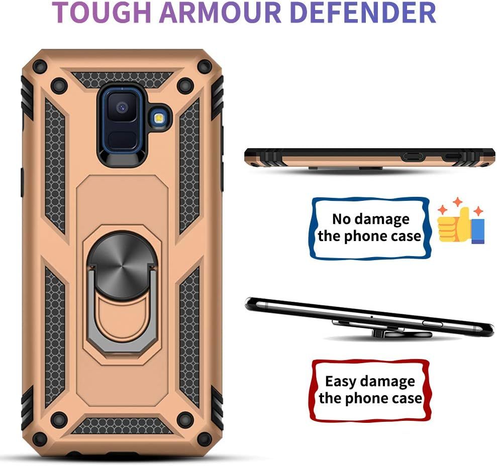 Coque Samsung Galaxy A6 Plus 2018,Double Couche Renforcee De... - 2