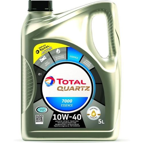 Total Huile Moteur 5l Quartz 7000 Essence 10w40