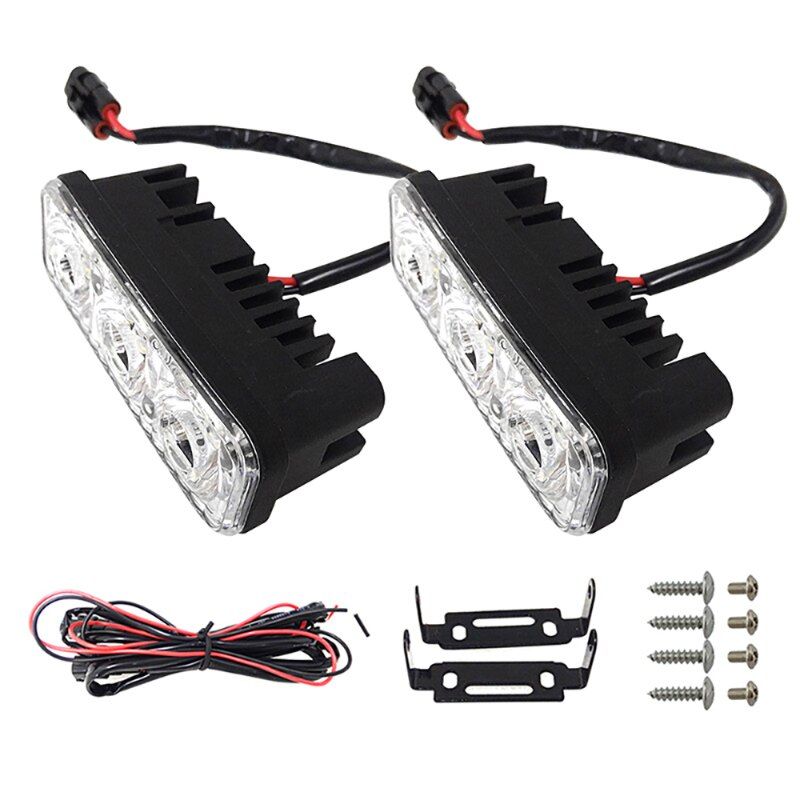 Feux De Jour Pour Voiture, 2/3 S, Dc 12v, Super Lumineux, Dr...