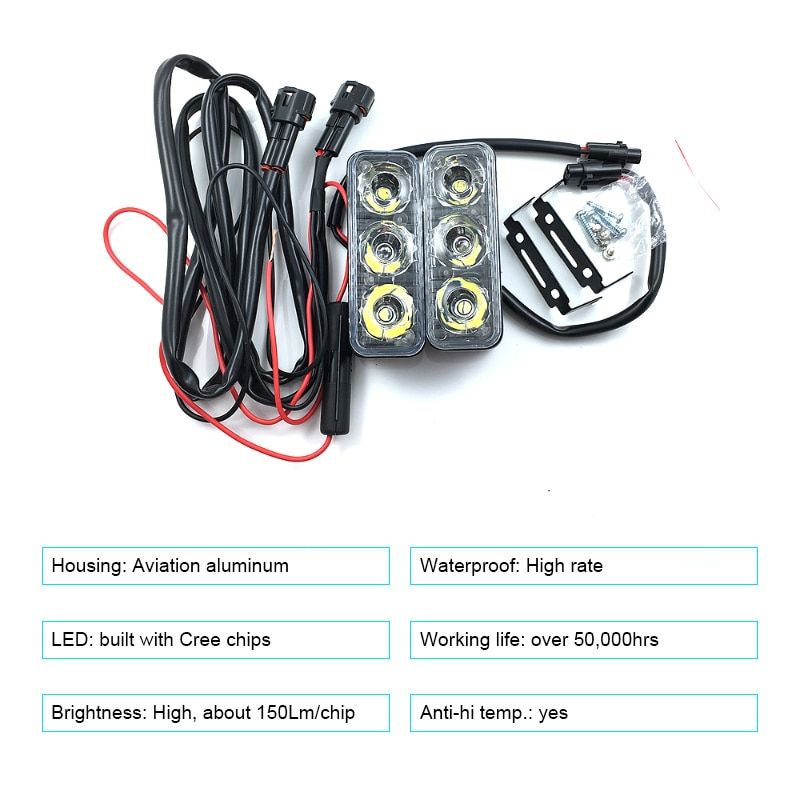Feux De Jour Pour Voiture, 2/3 S, Dc 12v, Super Lumineux, Dr... - 3