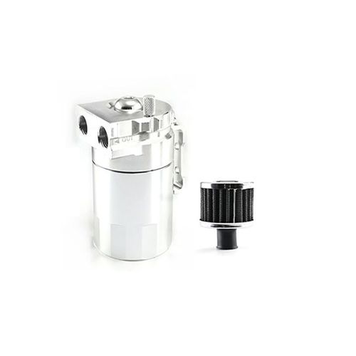 Réservoir De Récupération D'huile En Aluminium, 1 Ensemble, Réservoir De Reniflard/Can Avec Filtre, Kit De Moteur Cylindrique